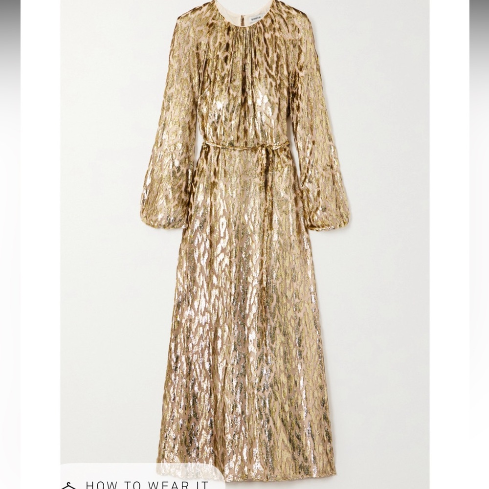 SIMKHAI Odina fil coupé silk maxi dress, 2